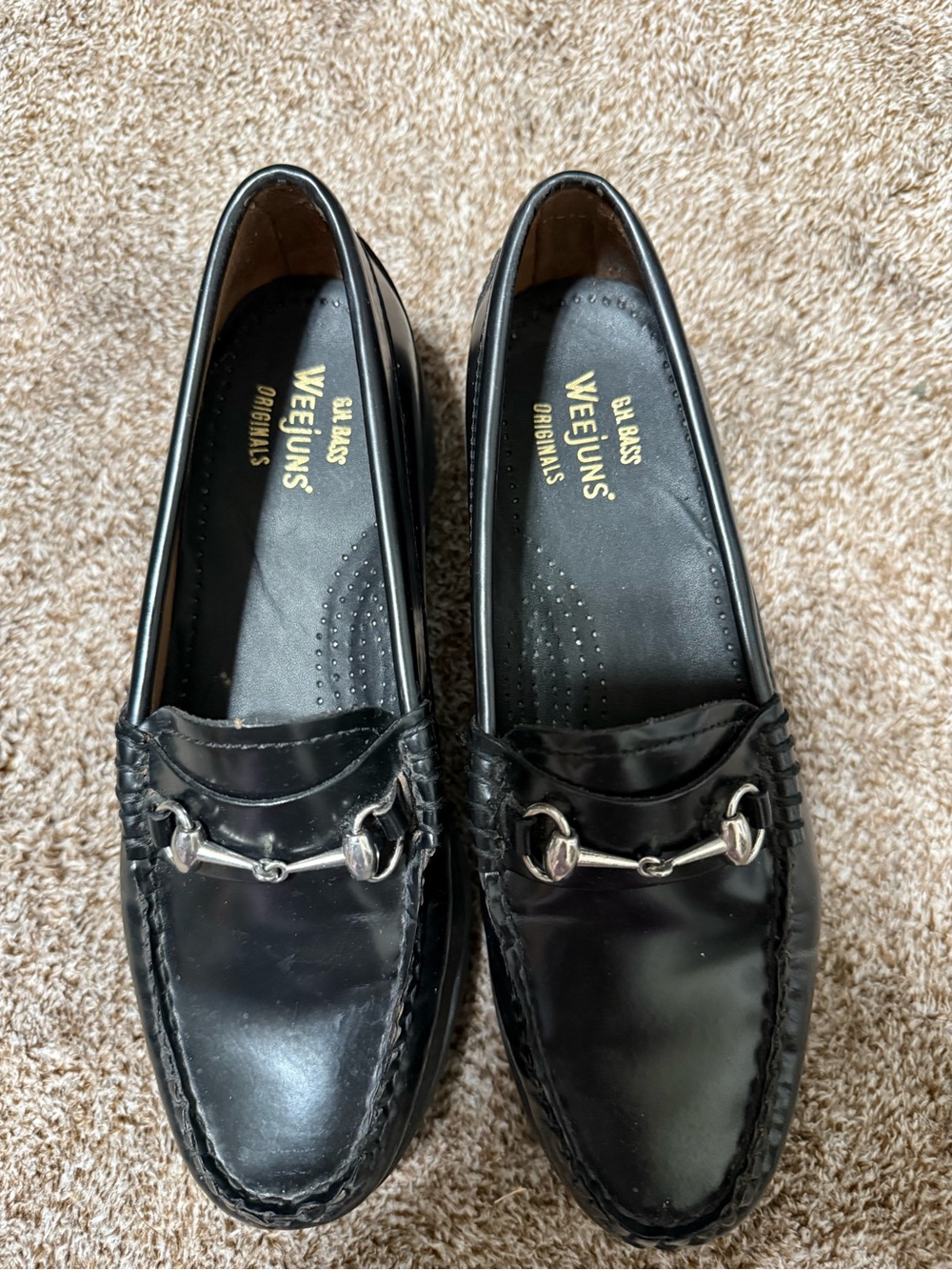 G.H. Bass & Co. Black Leather Women’s Bit Loafers